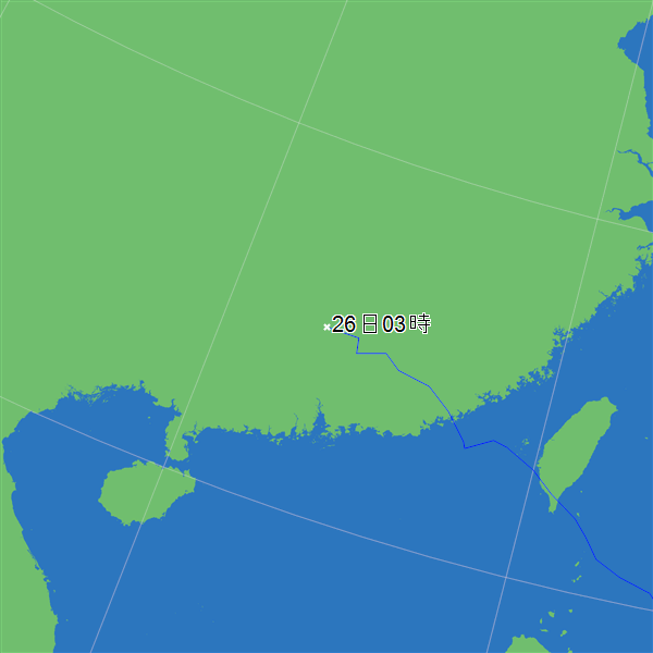 台風進路図