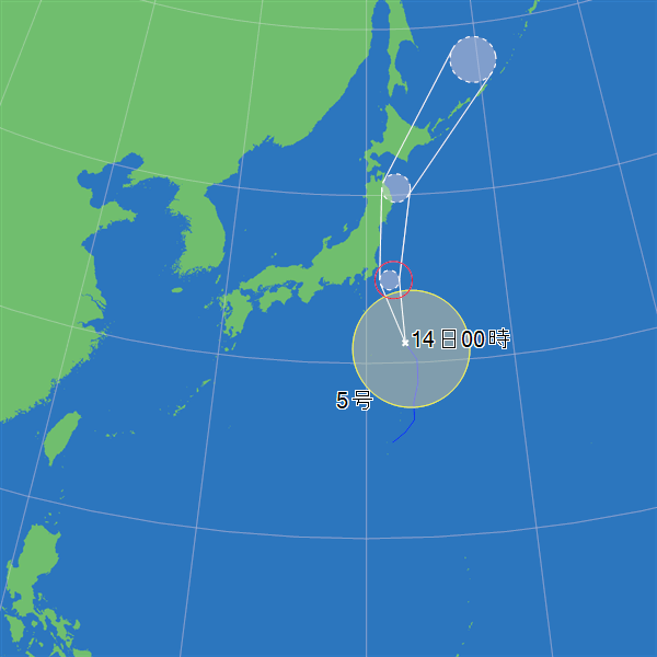 台風進路図