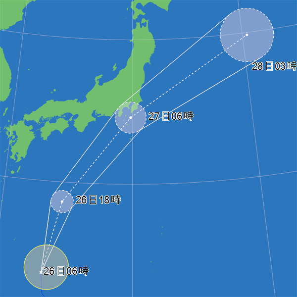 台風進路図